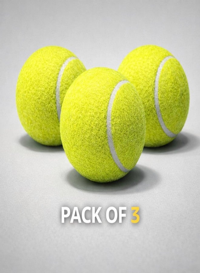 Kiraro Lightweight Tennis Cricket Balls | Soft Rubber Training Balls with High Bounce & Long Durability | Fluorescent Green | Pack of 3, 6 & 12 (Pack of 3) - Image 2