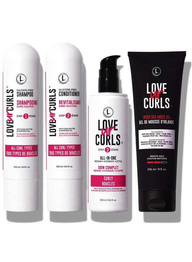 مجموعة Lus (Love Ur Self) لتجعيد الشعر فائق التحديد للشعر المجعد، طحالب البحر الأيرلندية المبسطة، الألوة فيرا وزبدة الشيا، روتين الشعر النباتي ولم يتم الإساءة إلى الحيوانات لتصنيعه. - Image 1