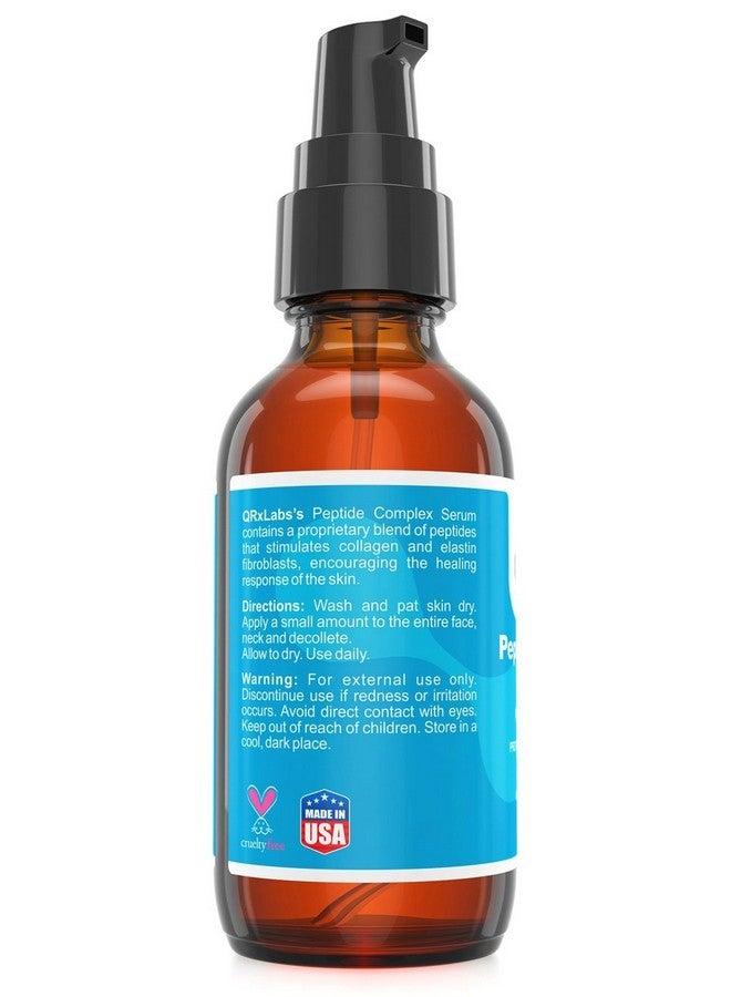 كيو آر إكس لابس سيروم مُركّب الببتيدات من QRxLabs/مُعزّز الكولاجين للوجه مع حمض الهيالورونيك ومستخلص البابونج - سيروم ببتيدات، يُقلّل التجاعيد، يُعالج ويُرمّم البشرة - تأثير شدّ - سيروم ببتيدات للوجه - Image 4
