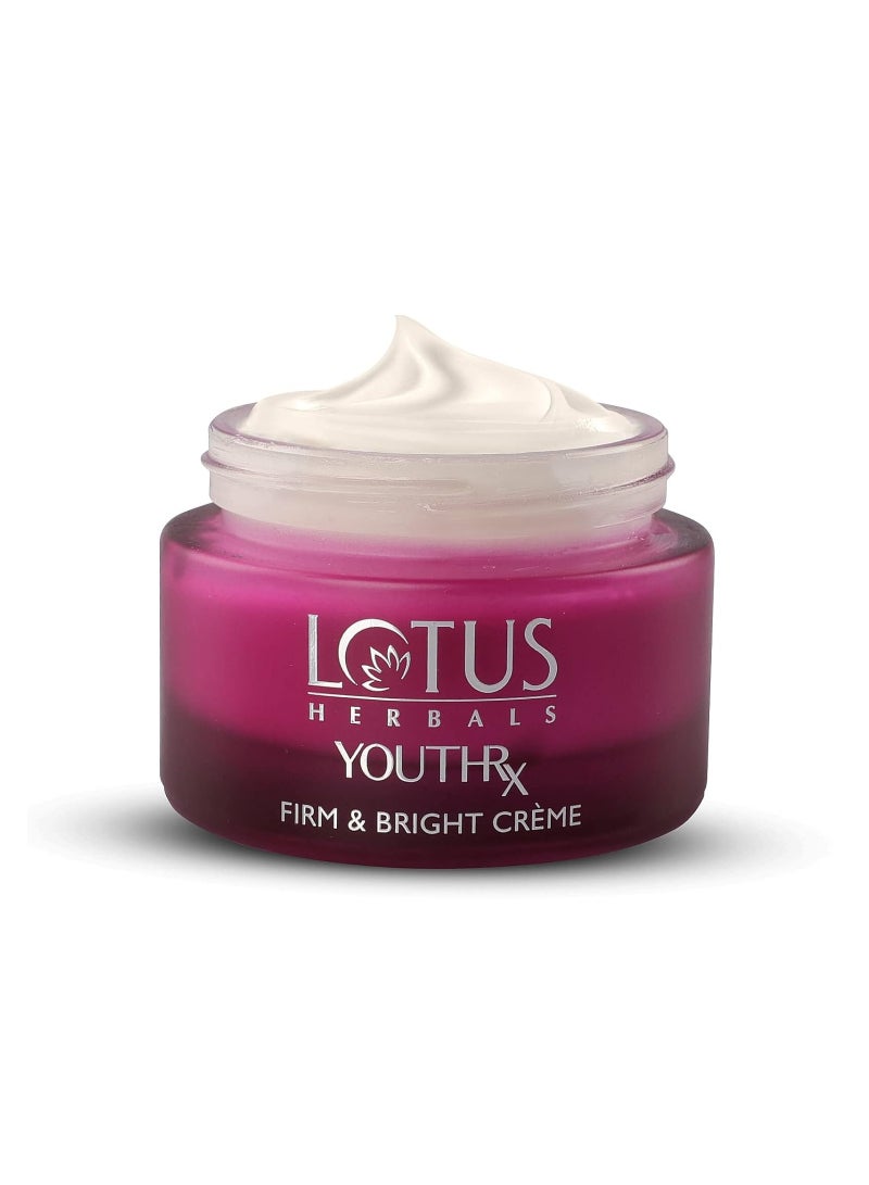 LOTUS HERBALS Lotus Herbals YouthRx Firm and Bright Cream SPF 20 PA+++  Bakuchiol Retinol and Vitamin C  Anti Ageing and Brightening 50g - Image 2