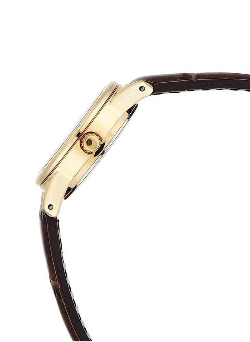CASIO - Women's Leather Quartz Analog Watch LTP-V001GL-1BUDF - 25 mm - Dark Brown - Image 1