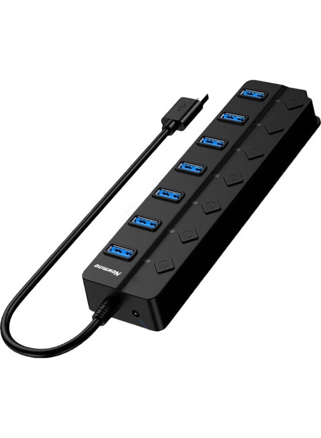 Newmine Usb Hub 3.0 High-Speed 7-Port Hub Splitter For Laptops And Desktop Computers, Usb Expansion Dock Cable Converter, Approximately 1M - Image 3