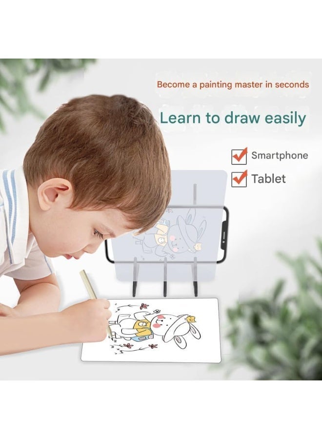 BIGTHREE Portable Wireless Optical Drawing Board, DIY Tracing & Copy Pad with Stand for Reflection Sketching, for Artists, Kids, Beginners, Creative Birthday & Christmas Art Gift - Image 4