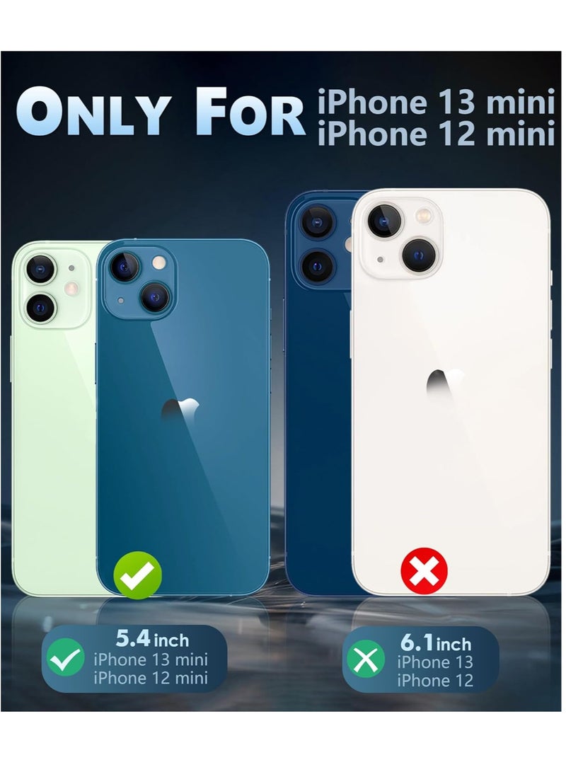 BORTONY iPhone 13 Mini Case/iPhone 12 Mini Cover Transparent Magnetic Case Compatible with MagSafe Charger Drop Protection Shock-Absorbing Corners Protective Phone Case for iPhone 13/12 Mini 5.4 Inch - Image 2