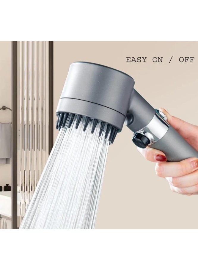 Zaroon Portable High Pressure Shower Head, 3- Modes Handheld Showerhead with On Off Switch, Multifunctional Massage Shower Head - Image 2