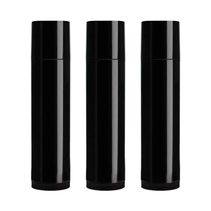 nsb herbals nsb herbals 5 Grams 5 Gm Empty Black ChapstickLip Stick Tube Container for Lip Balm Lipstick Cosmetic and Makeup Use Pack of 3  - Image 1