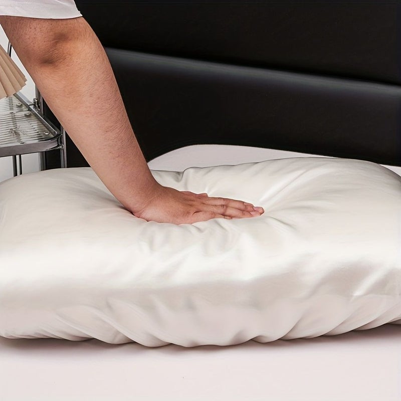 White Queen Size Luxury Satin Elegant Pillowcase - Image 4