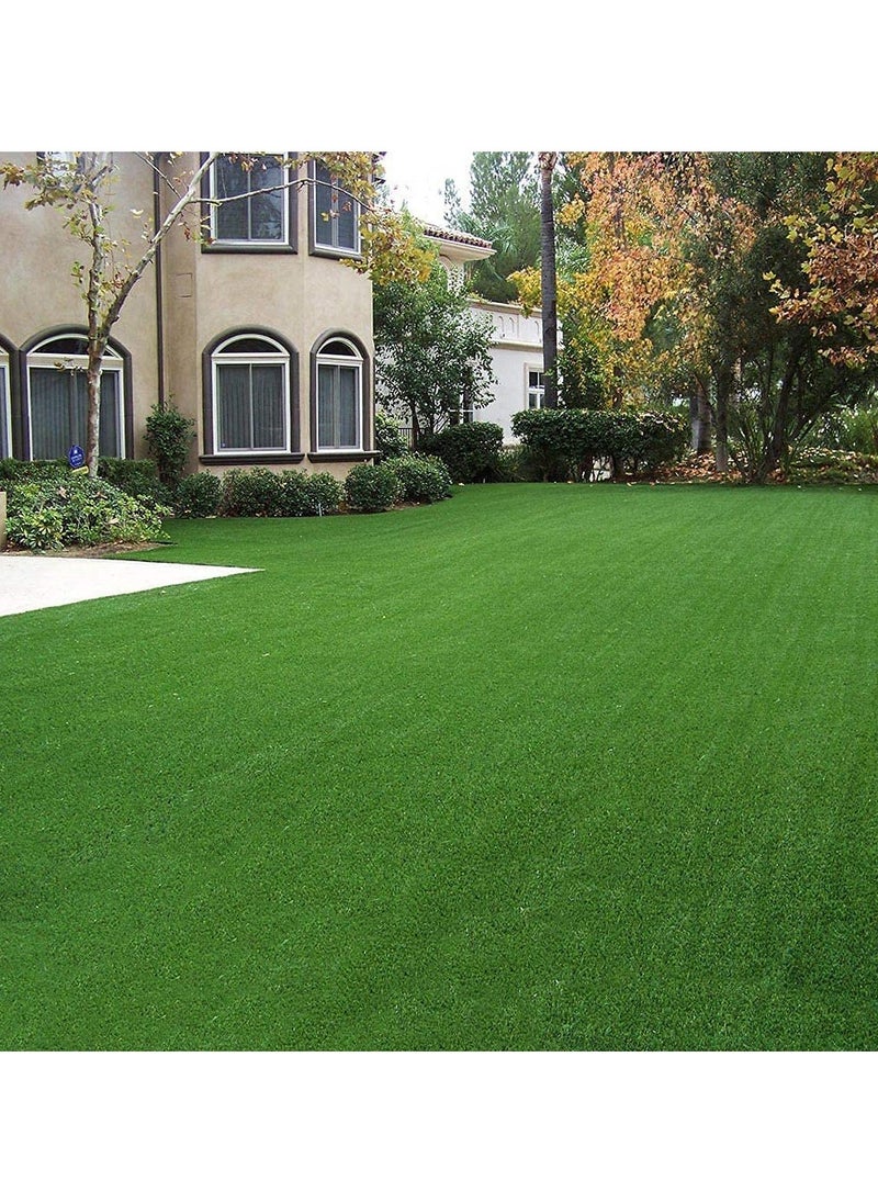 LINGWEI - Artificial Grass Carpet Fake Grass Turf Garden Green Rug 2x5 Meter - Image 1