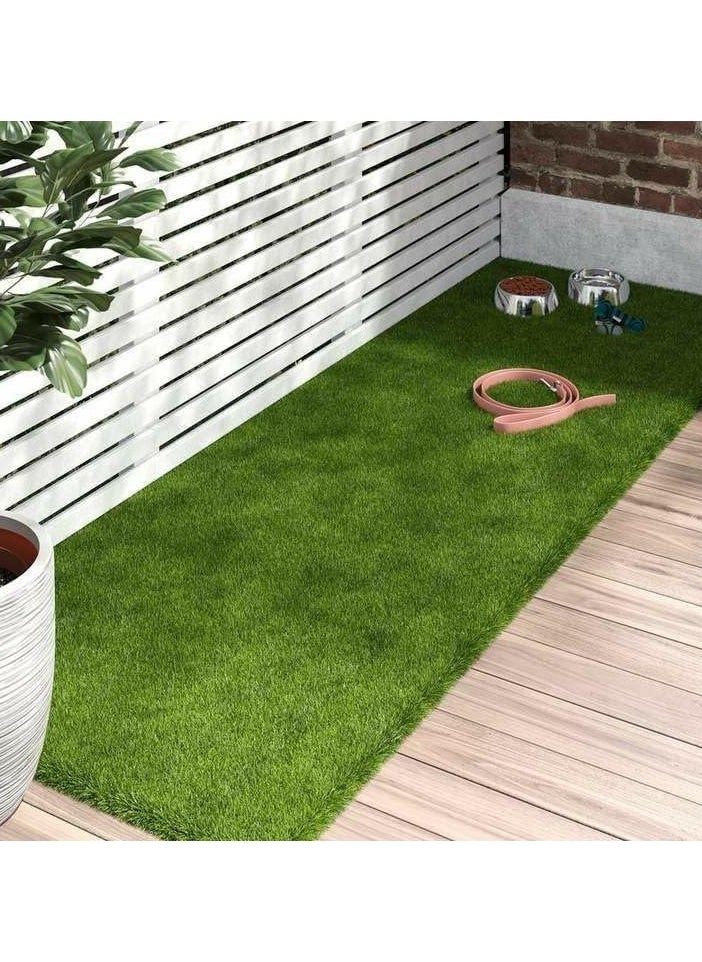 LINGWEI - Artificial Grass Carpet Fake Grass Turf Garden Green Rug 2x5 Meter - Image 1