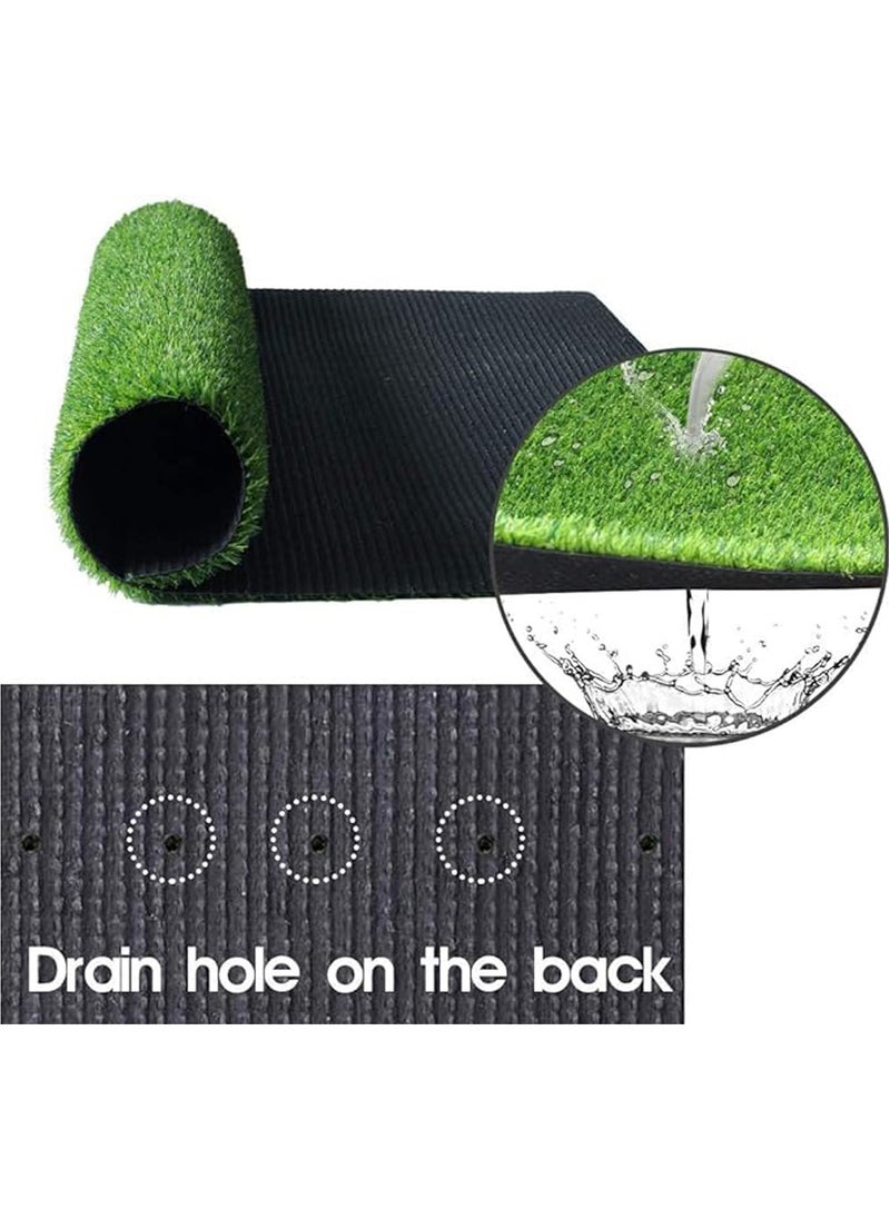 LINGWEI - Artificial Grass Carpet Fake Grass Turf Garden Green Rug 2x5 Meter - Image 1