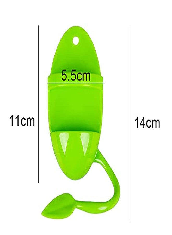 ZUOFANG 2pcs Plastic Pet Bird Cuttlebone Holder Food Holder, Cuddle Bone Feeding Racks, Cuttlebone Holder for Cockatiels Parakeets Budgies Finches Green - Image 4