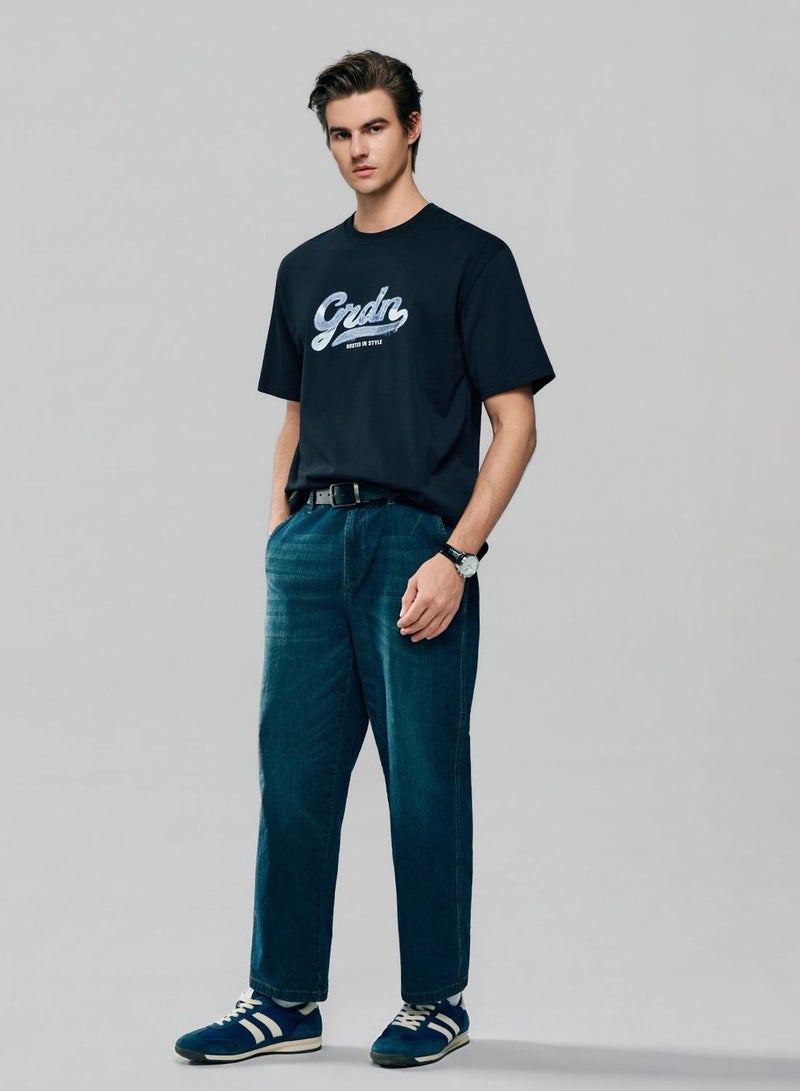 GIORDANO Men’s Relaxed Fit Cotton Graphic Tee - Image 2