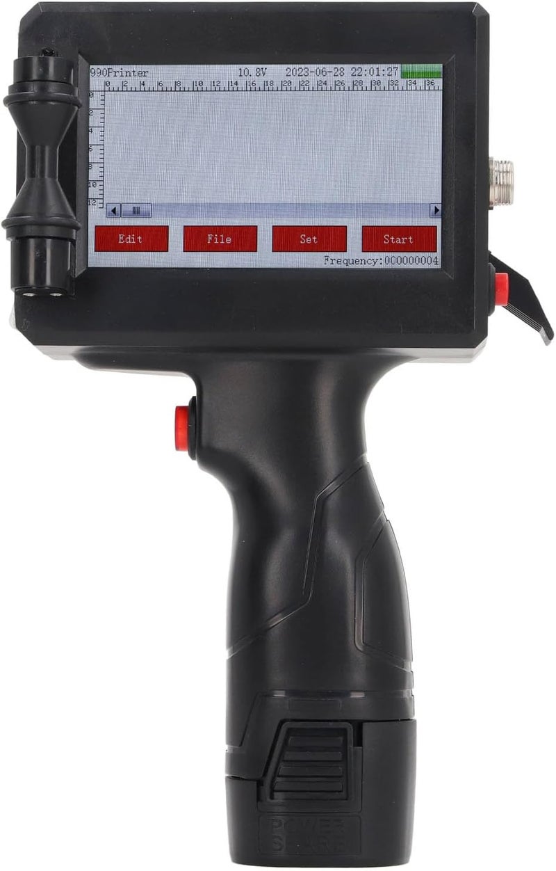 Handheld Inkjet Printer with 4.3 Inch Touch Screen - 600dpi High Resolution, Adjustable Height 0.08-0.5 Inch for QR Code Barcode Date Serial Printing - Image 1
