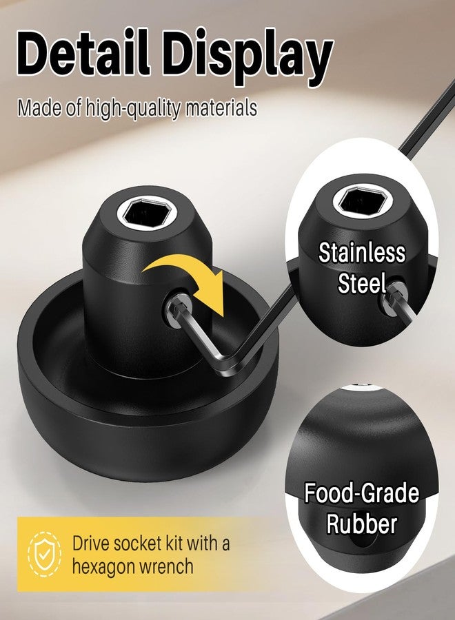 Yncotte 3 Pack Drive Socket Replacement, Drive Socket Blender Replacement Parts 891 802 with Allen Wrench Compatible with Professional Series 750 Parts - Image 2