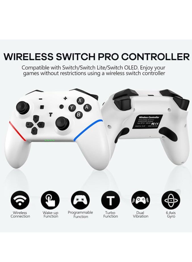 Switch controller, wireless controller, left and right switch/OLED/Lite support gyroscope axis/dual vibration/screenshot and wake-up - Image 2