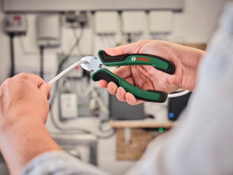 Bosch Pliers Set 4 Pieces (Needle Nose Pliers, Side Cutter, Pliers, Pipe Wrench) - Image 1