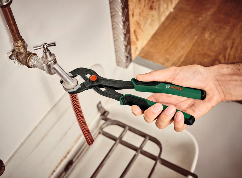 Bosch Pliers Set 4 Pieces (Needle Nose Pliers, Side Cutter, Pliers, Pipe Wrench) - Image 3