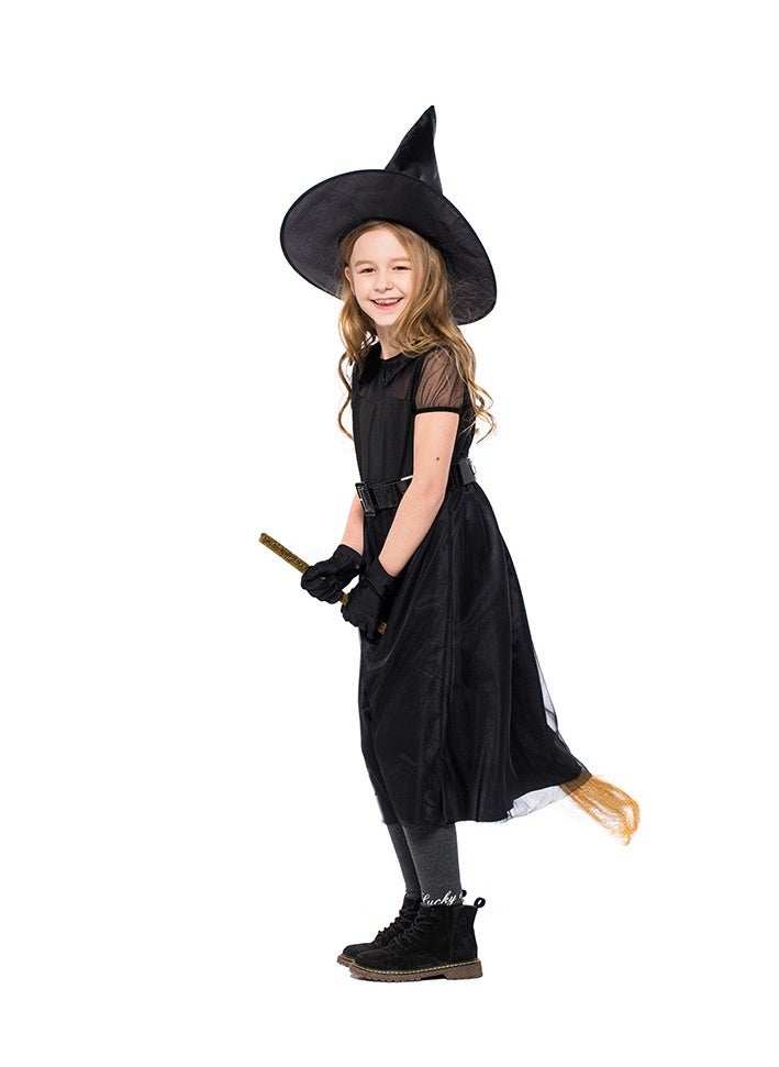 xppier Witch Costumes Girls Halloween Dress Up, Size M, 6-7 Years Old  - Image 3
