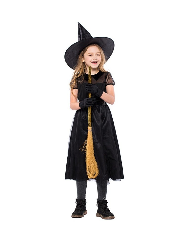 xppier Witch Costumes Girls Halloween Dress Up, Size M, 6-7 Years Old  - Image 4