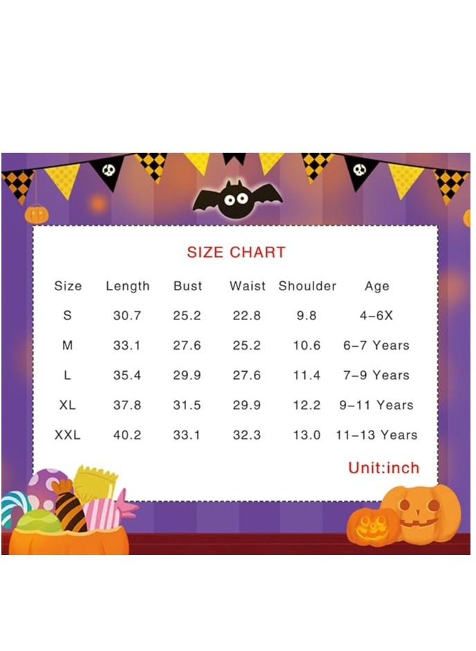 xppier - Witch Costumes Girls Halloween Dress Up, Size M, 6-7 Years Old - Image 1
