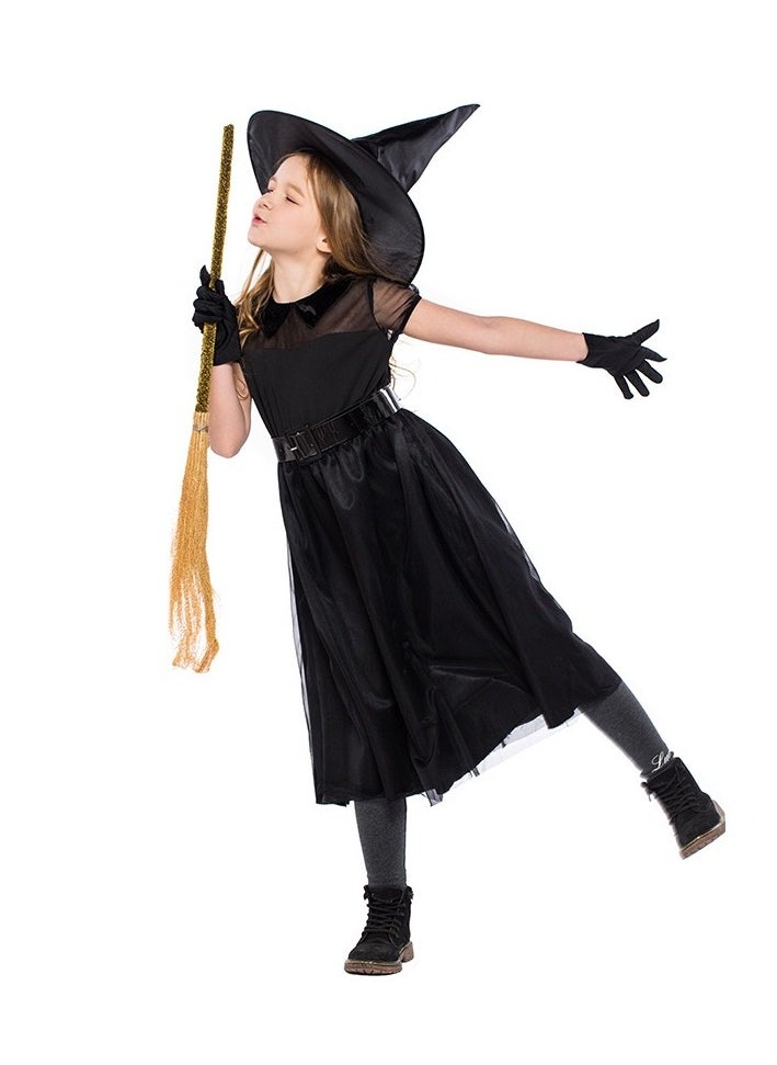xppier Witch Costumes Girls Halloween Dress Up, Size M, 6-7 Years Old  - Image 1