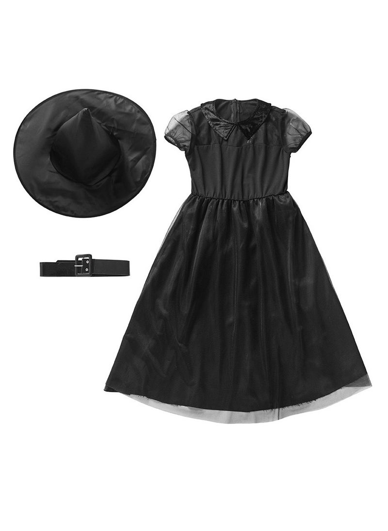 xppier Witch Costumes Girls Halloween Dress Up, Size M, 6-7 Years Old  - Image 2