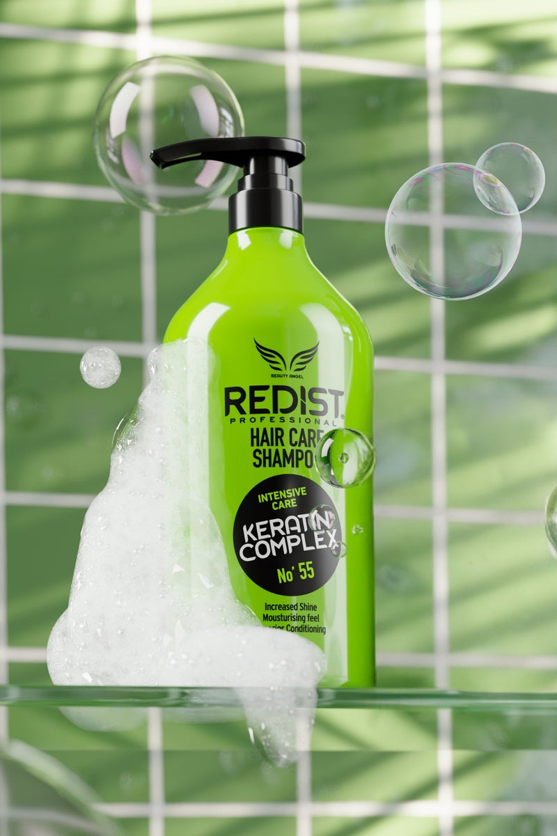 Keratin Shampoo - Repairing and Strengthening Care (1000 ml) - Image 2