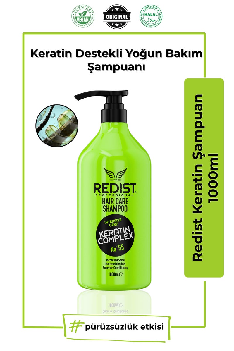 Keratin Shampoo - Repairing and Strengthening Care (1000 ml) - Image 3