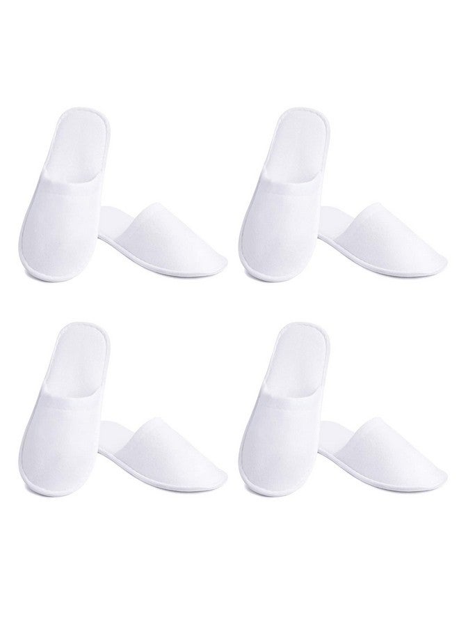 Haploon 24 Pairs Spa Slippers, Cotton Velvet Closed Toe Slippers Disposable Spa Slippers Fit For Us Men Size 10 And Women Size 11 For Hotel, Home, Guest Use - Image 1
