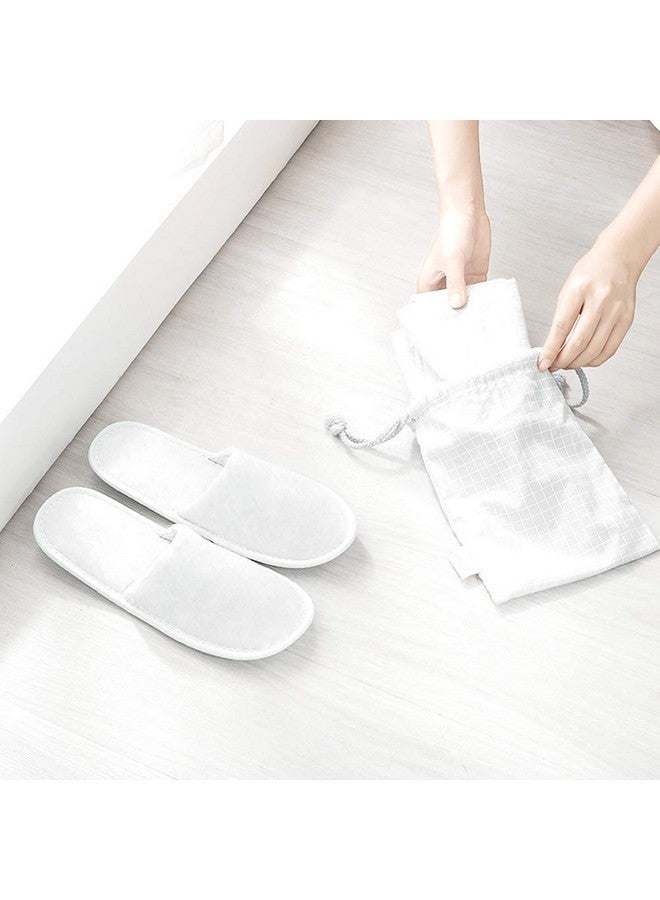 Haploon 24 Pairs Spa Slippers, Cotton Velvet Closed Toe Slippers Disposable Spa Slippers Fit For Us Men Size 10 And Women Size 11 For Hotel, Home, Guest Use - Image 3