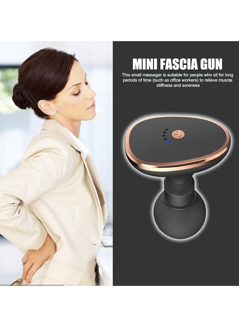 VIO Portable Cordless Mini Massager Percussion Pocket Muscle Massage Gun Super Quiet Technology Handheld USB Relaxation Rechargeable Portable Massager Deep Tissue Pain Relief Massager with 5 Speeds for Home Office Gym  - Image 5