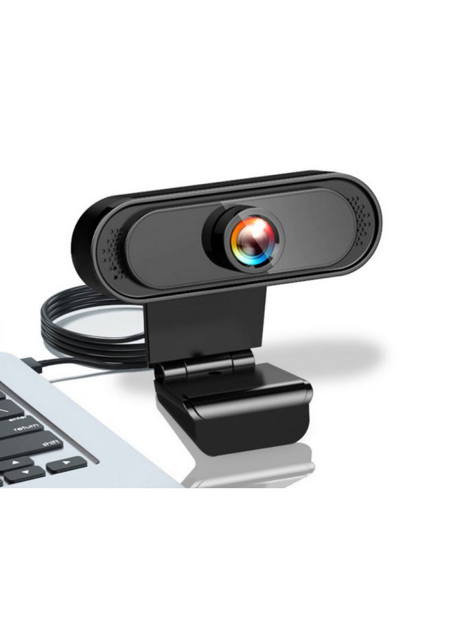 1080p Hd Computer Webcam Usb Network Live Broadcast Suitable For Laptops Desktops Home Use Online Class Video Conferencing-Color:K35:1920*1080P With Neutral English Color Box - Image 1