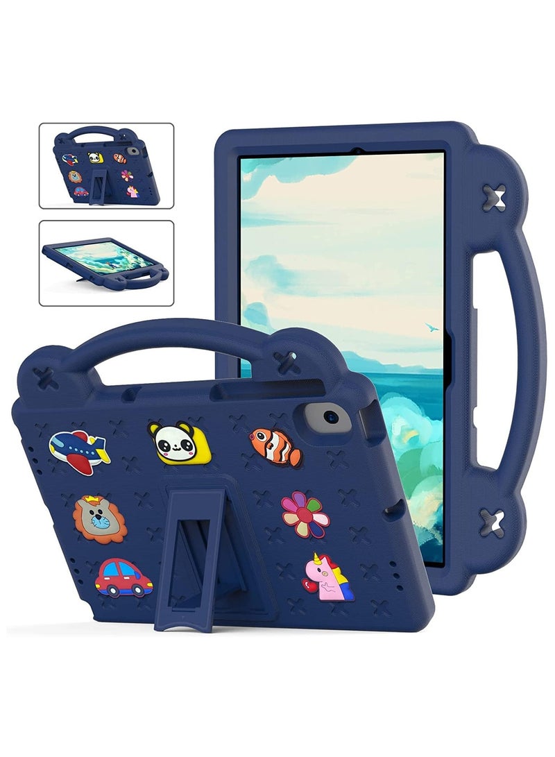 VKL Kids Case Compatible with Lenovo Tab M10 Plus 3rd Gen 10.6 Inch 2022, Heavy Duty EVA Foam Shockproof Cover Kids Proof Case with Stand (Dark Navy) - Image 1