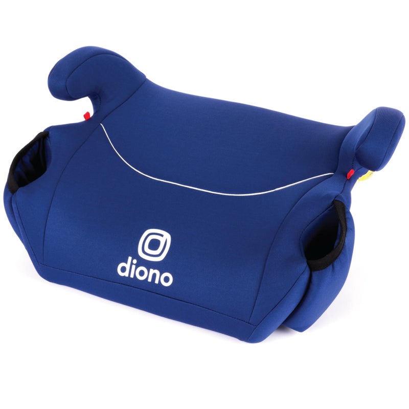 Diono Solana No Latch Single Backless Booster Car Seat Lightweight Machine Washable Covers Cup Holders Blue
