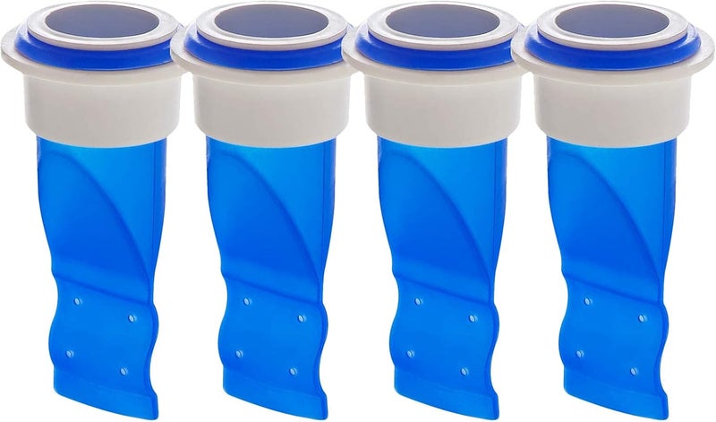 HLZC Drain Backflow Preventer, One-Way Valve, Adjustable Silicone Floor Drain Trap for Pipes and Tubes in Bathroom, Kitchen, and Toilet (Blue-4) - Image 1