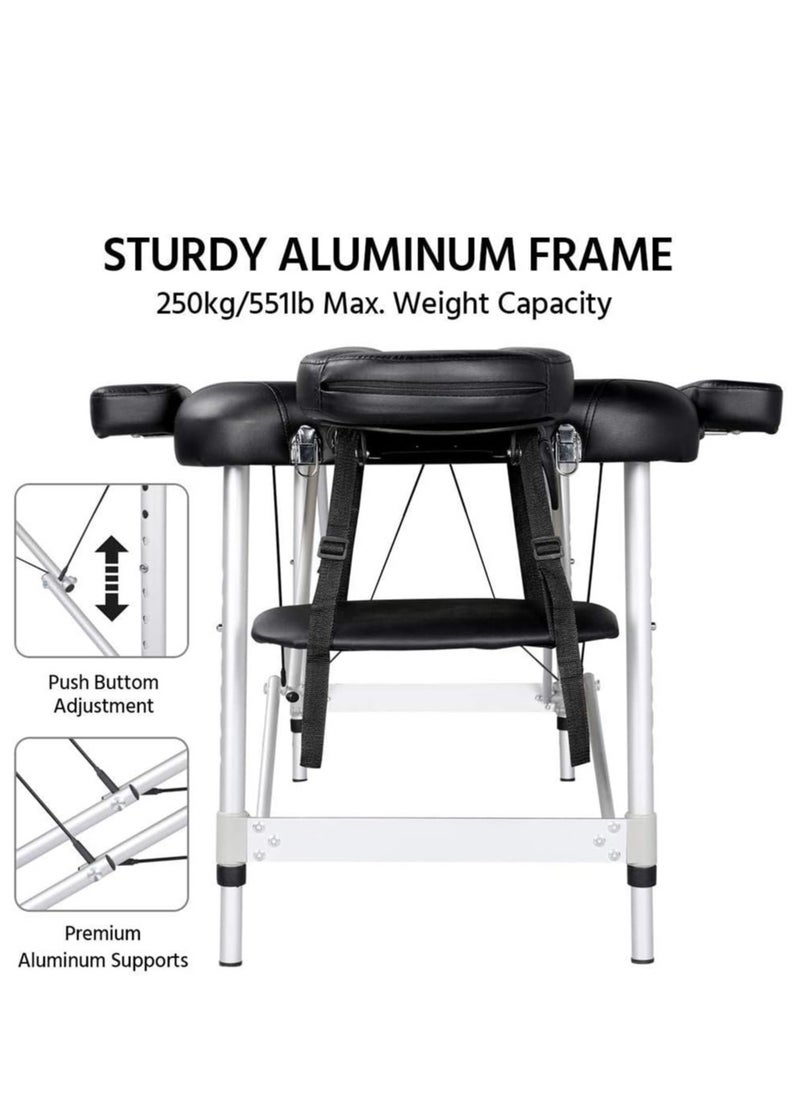 Massage Table Portable Massage Table 3 Folding Lightweight Height Adjustable Salon Spa Table with Carrying Case - pzsku/Z062448D34DB7C20F9224Z/45/_/1718176181/d5cf68a8-c480-4d3f-bc7a-588c1960053c