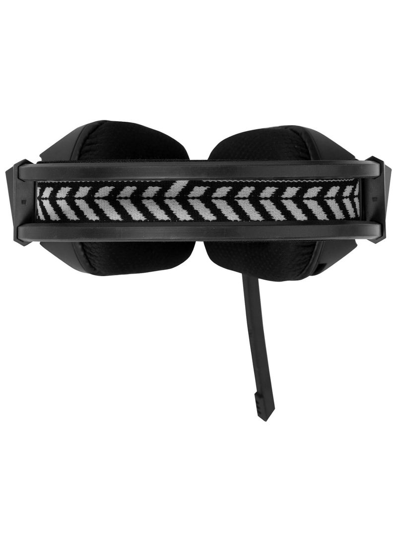 XTRIKE ME سماعة ألعاب سلكية GH-712 مع وظيفة إضاءة خلفية RGB وصوت ستيريو جسم أسود - Image 4