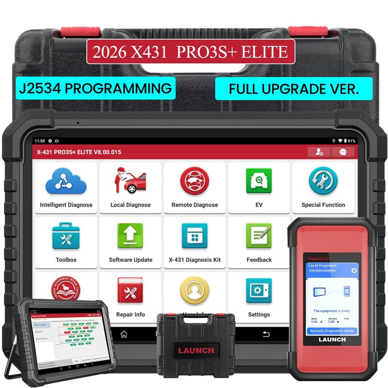 LAUNCH X431 PRO3S Elite 2026 AllinOne Bidirectional Scan Tool with J2534 Protocols HD Trucks Scanner Topology Map 60Service ECU Code Full Function Scanner CANFDDoIPDPDUFCA 2 Yrs Update - Image 2