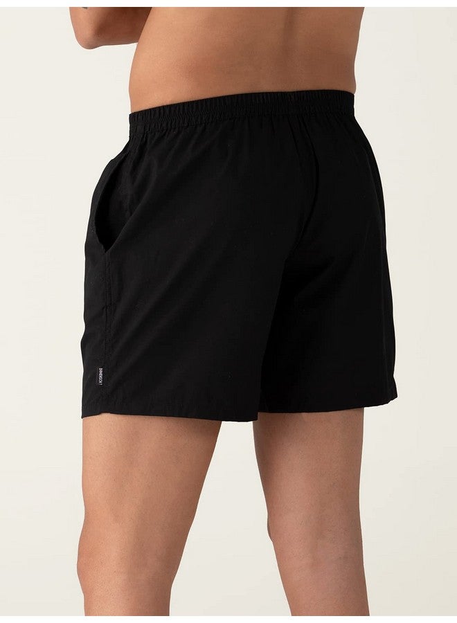 DaMENSCH DAMENSCH Men's Regular Fit Cotton Breeze Ultra-Light Solid Pack of 2 Boxer Shorts  - Image 3