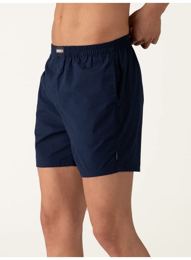 DaMENSCH DAMENSCH Men's Regular Fit Cotton Breeze Ultra-Light Solid Pack of 2 Boxer Shorts  - Image 2