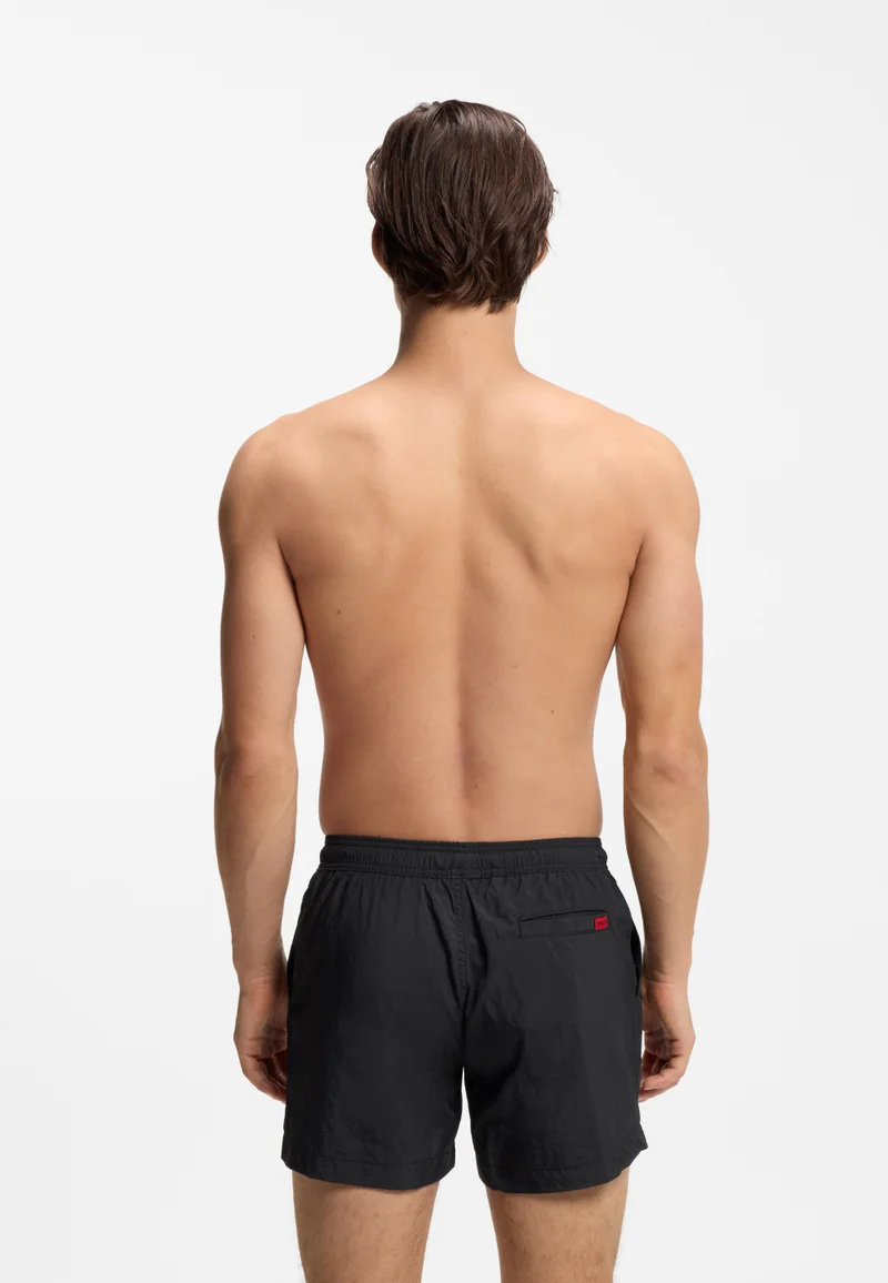 HUGO Quick-dry swim shorts with logo label