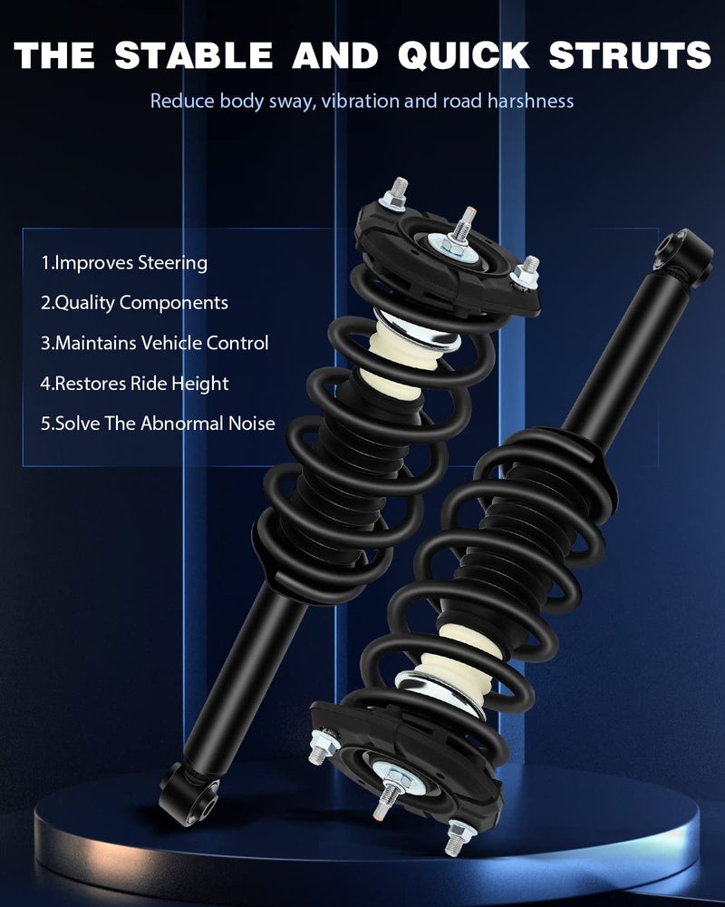 ECCPP Complete Struts Spring Assembly Rear Struts Shock Absorber Fit for 2000 2001 for Infiniti I30,2002 2003 2004 for Infiniti I35,2000 2002 2003 for Nissan Maxima - Image 3