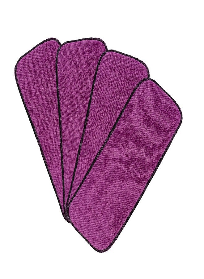 Crawl'in 3 Layer Microfiber Baby Diaper Inserts/Washable Reusable Pocket Cloth Diaper Nappy Insert Pads for Kids (Pack of 3, Purple) - Image 4