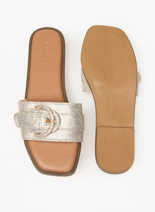 Celeste Women's Embellished Slip-On Sandals
