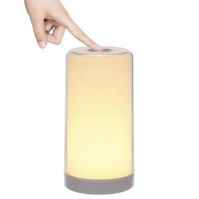 XIBO Dimmable Table Lamp with USB Charging Port Rechargeable Colorful Night Light EyeFriendly Lamp with Adjustable Intensity for Reading Relaxing and Sleeping - Image 1
