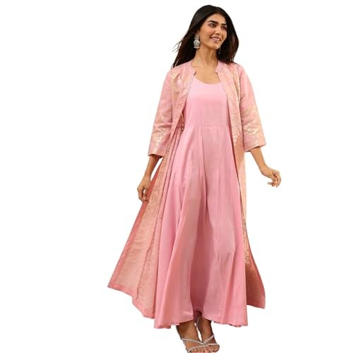 Biba Women Light Pink Polyester Dress_40 - Image 1