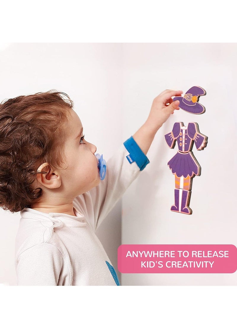 Kids Magnet Toys Magnetic Jigsaw Puzzle Boxes with Game Board for Kids Ages 3-8, Preschool Tabletop Toy for Toddlers, Portable Travel Game, Girl - Image 5