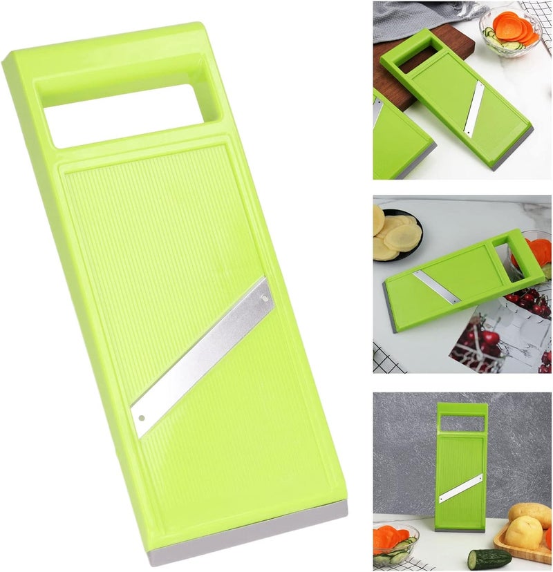 BORDSTRACT Mandoline Food Slicer, Adjustable Kitchen Vegetable Slicer For Potatoes and Onion, Stainless Steel Vegetable Chip Maker for Vegetable Chopper, Spice Choppers - Image 2