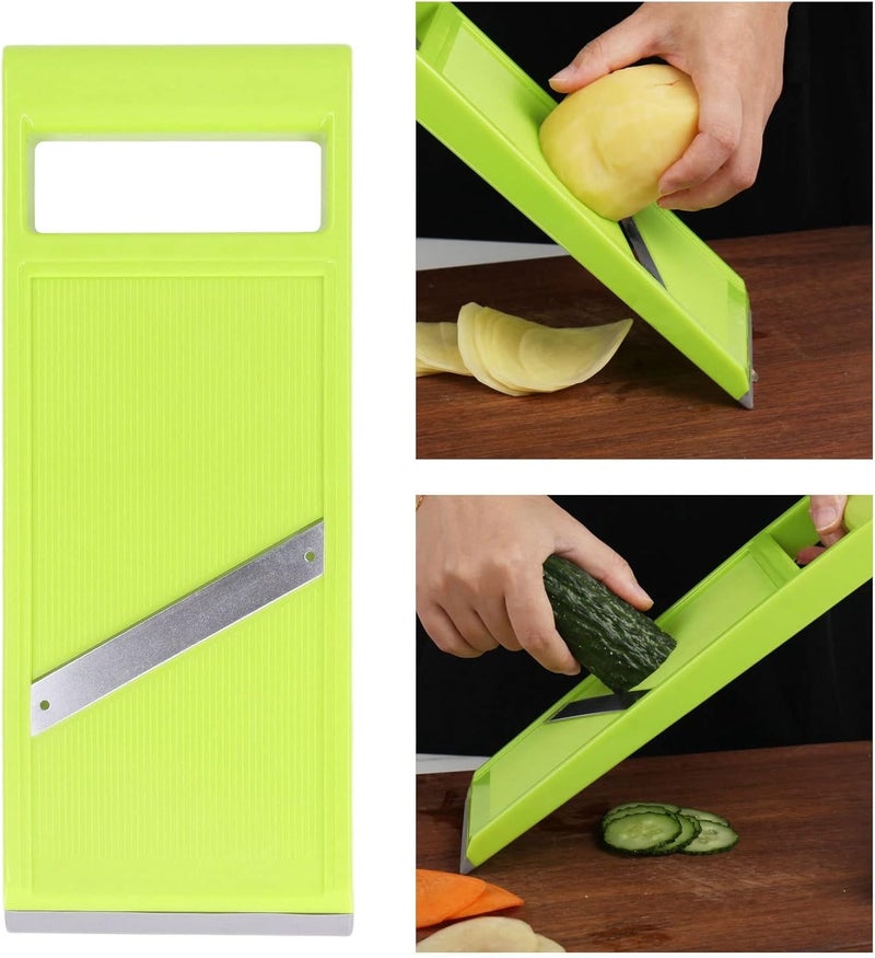 BORDSTRACT Mandoline Food Slicer, Adjustable Kitchen Vegetable Slicer For Potatoes and Onion, Stainless Steel Vegetable Chip Maker for Vegetable Chopper, Spice Choppers - Image 1