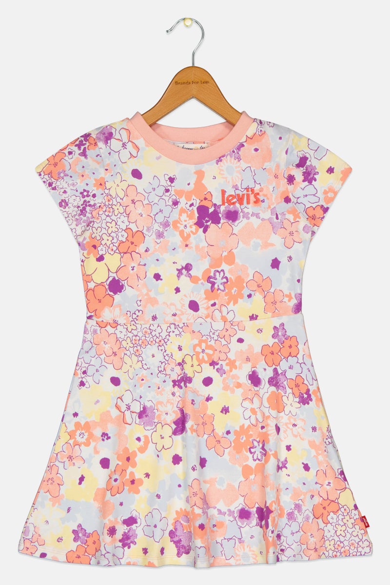 Levi's فستان مزخرف بالأزهار للبنات، متعدد الألوان - Image 2